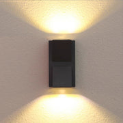 Fantas Outdoor and Indoor LED Wall Lamp, 4 Sources x 1W, IP65, Metallic, Black, 3000K