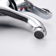 Basin Mixer with Fixed Spout, Alloy, Chrome, LV002