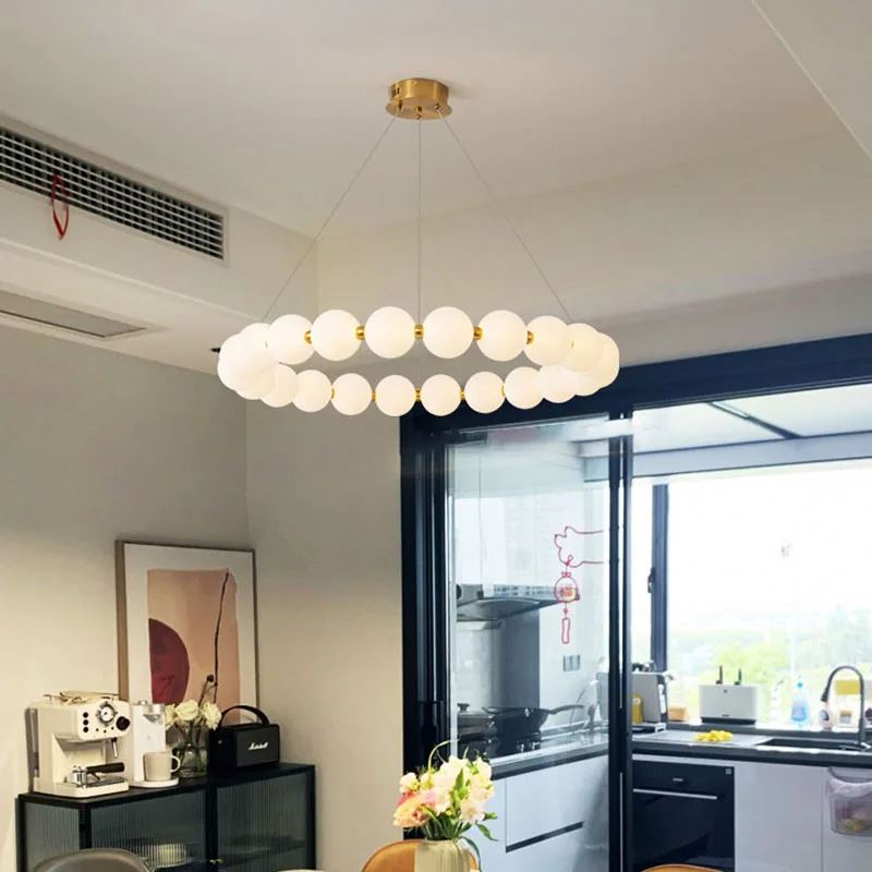 Celeste Acrylic LED Pendant Chandelier with Remote Control, Dimmable, 3000K/4000K/6000K, Gold, Metal and Acrylic