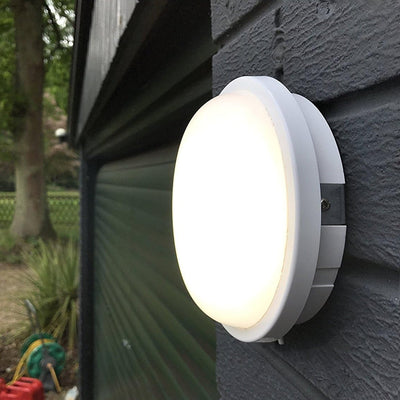 Outdoor LED wall light 24W, AX310/218WH, Diameter 22, Cold Light 3000K, IP65, White