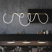 Elara Acrylic LED Pendant Chandelier with Remote Control, Dimmable, 3000K/4000K/6000K, Gold