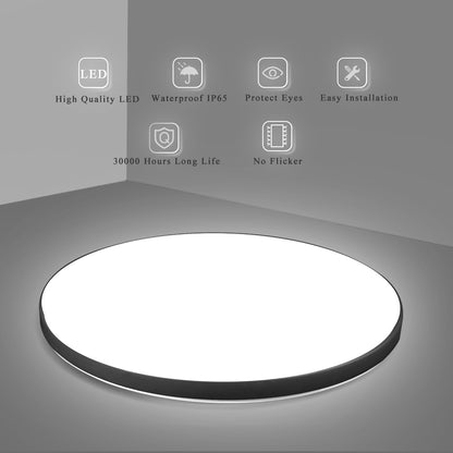 SOLIS LED ceiling light 37cm 33W Cold Light Black