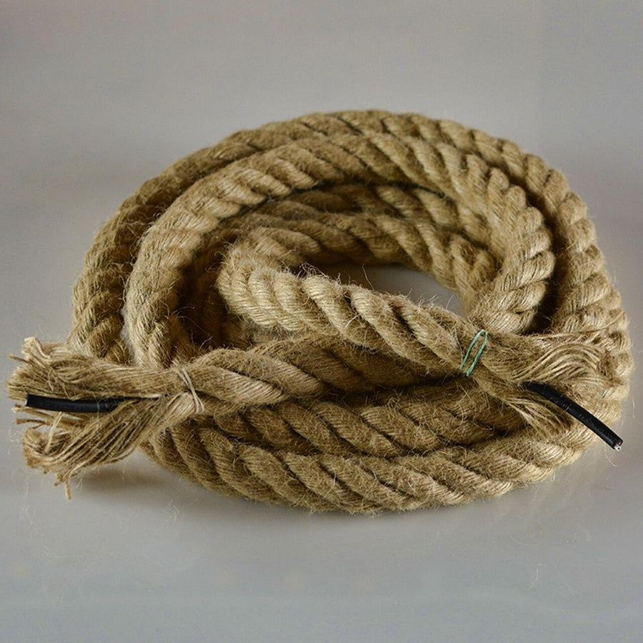 Caruso Pendant, 2*E27, Black, Metal and Rope