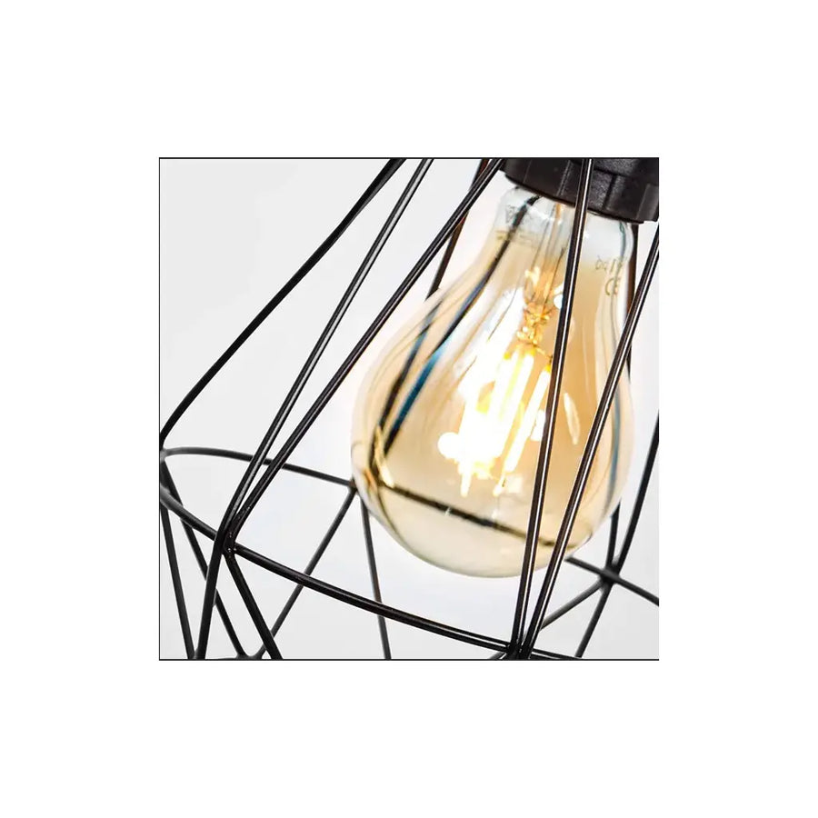 Aethra Chandelier, 1x E27, Metal, Black 