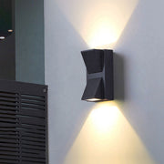 Fantas Outdoor and Indoor LED Wall Lamp, 4 Sources x 1W, IP65, Metallic, Black, 3000K