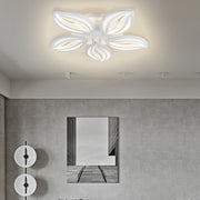 LED chandelier with remote control ORCHID 65W, 5 Petals, Cold/Warm/Neutral light, Dimmable, White