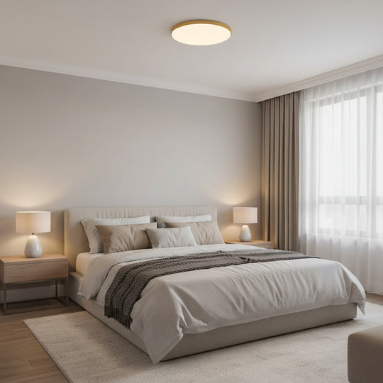 LED ceiling light SOLIS 47cm 48W Cold Light Gold LED ceiling lights Default Title Alessandro Design