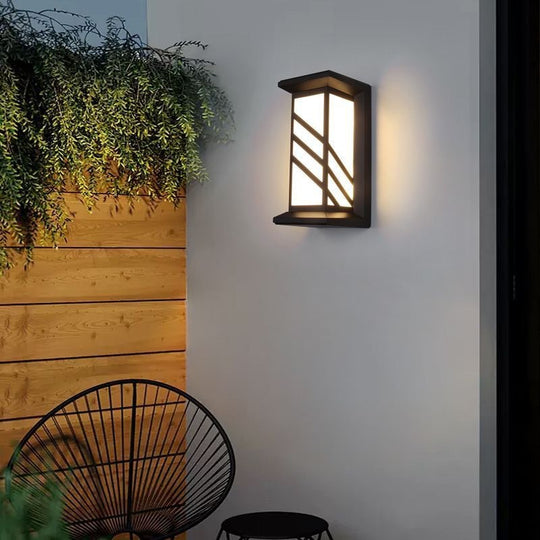 Outdoor LED wall light AX140BK 20W White Black Outdoor wall lights Default Title Alessandro Design