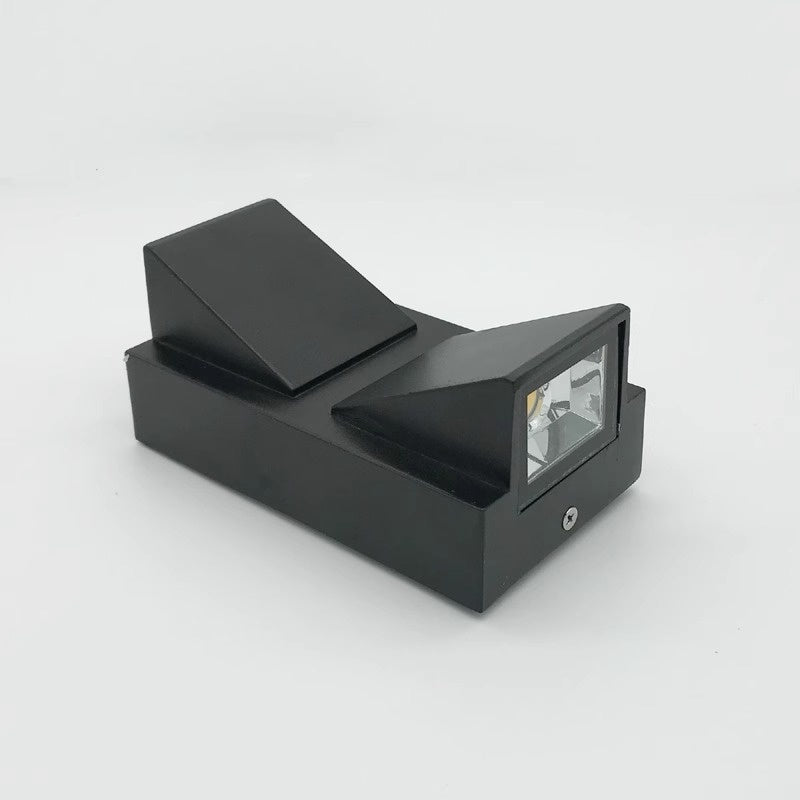 Fantas Outdoor and Indoor LED Wall Lamp, 4 Sources x 1W, IP65, Metallic, Black, 3000K