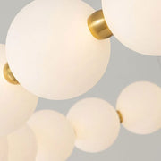 Celeste Acrylic LED Pendant Chandelier with Remote Control, Dimmable, 3000K/4000K/6000K, Gold, Metal and Acrylic