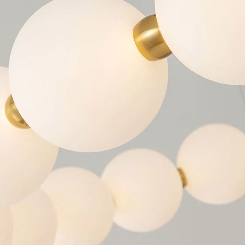 Aurelia Acrylic LED Pendant Chandelier with Remote Control, Dimmable, 3000K/4000K/6000K, Gold, Metal and Acrylic