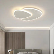 LED chandelier with remote control light, 98W, oval, cold/hot/neutral light, unstable, white