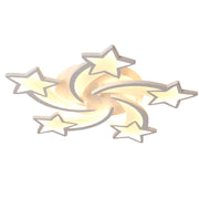 LED chandelier with remote control IPOMOEA 69W, 5 Stars, Cold/Warm/Neutral light, Dimmable, White