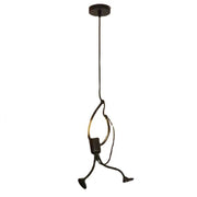 MODERN Chandelier, Pendulum type, FANTASIA, Figurine, 1xE27, Adjustable Height, Black