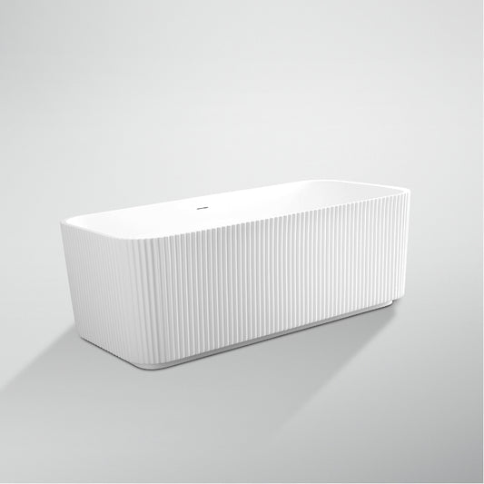 Freestanding Bathtub, Oval, Acrylic, White, 150×72×56 Cm