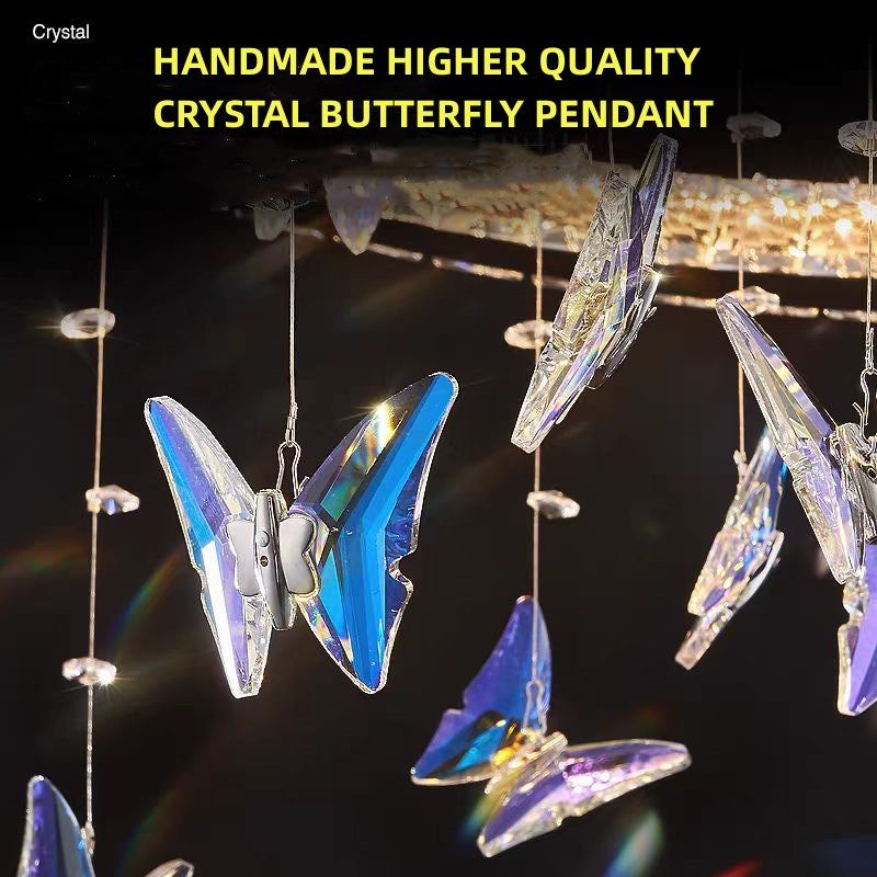 Crystal LED Chandelier with Remote Control Latifah 118W Silver