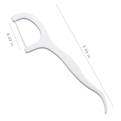 Set of 100 dental floss toothpicks