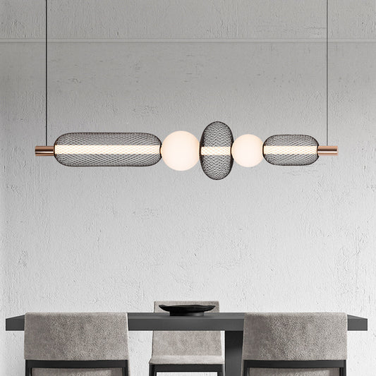 Suspended LED Chandelier LM551/5BK, 28W, Light 3000/4000/6000K, Black, Adjustable Height