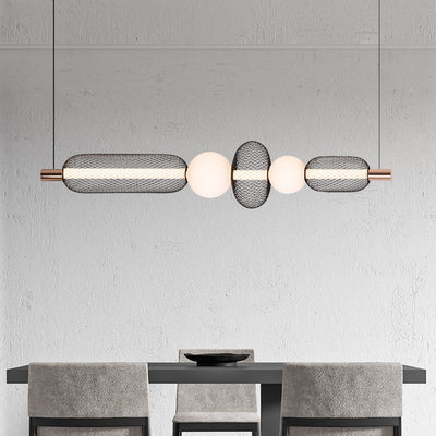 Suspended LED Chandelier LM551/5BK, 28W, Light 3000/4000/6000K, Black, Adjustable Height