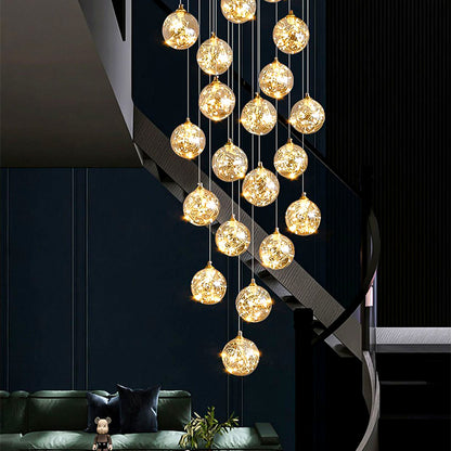 Ismini Gold LED Crystal Chandelier