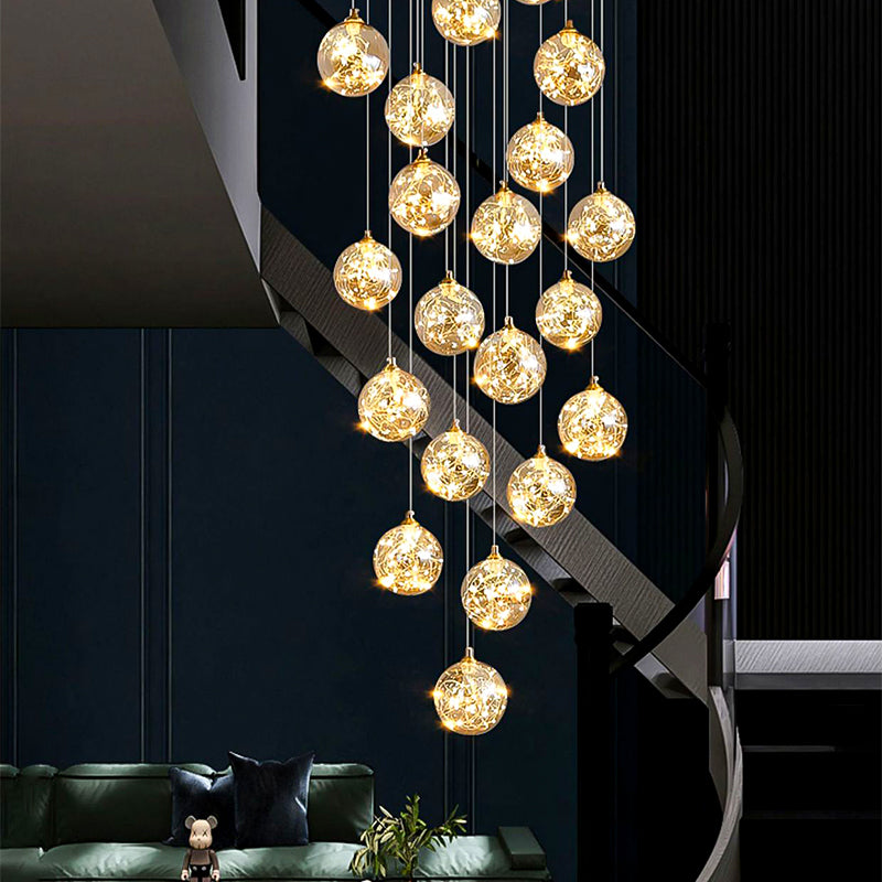 Ismini Gold LED Crystal Chandelier