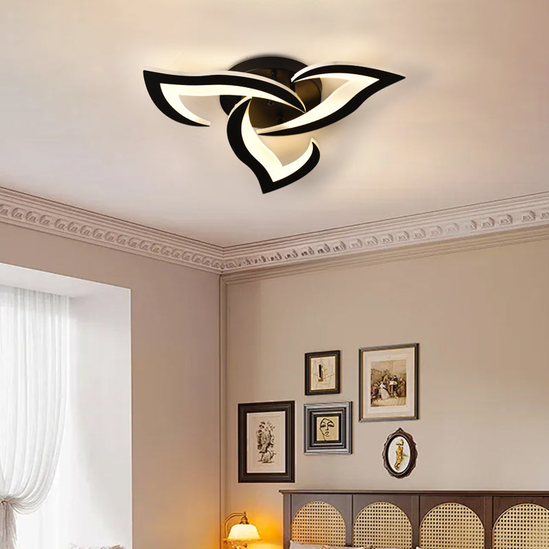 LED Chandelier LT660/3BK, 3 Elements, 32W, Light 3000/4000/6000K, Black, Adjustable Height