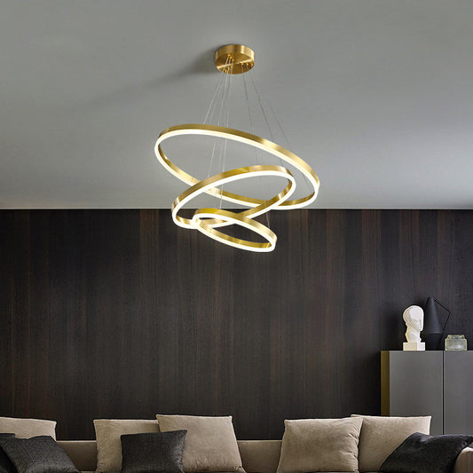LED Chandelier with Remote Control Elizabeth 152W Dimmable Gold