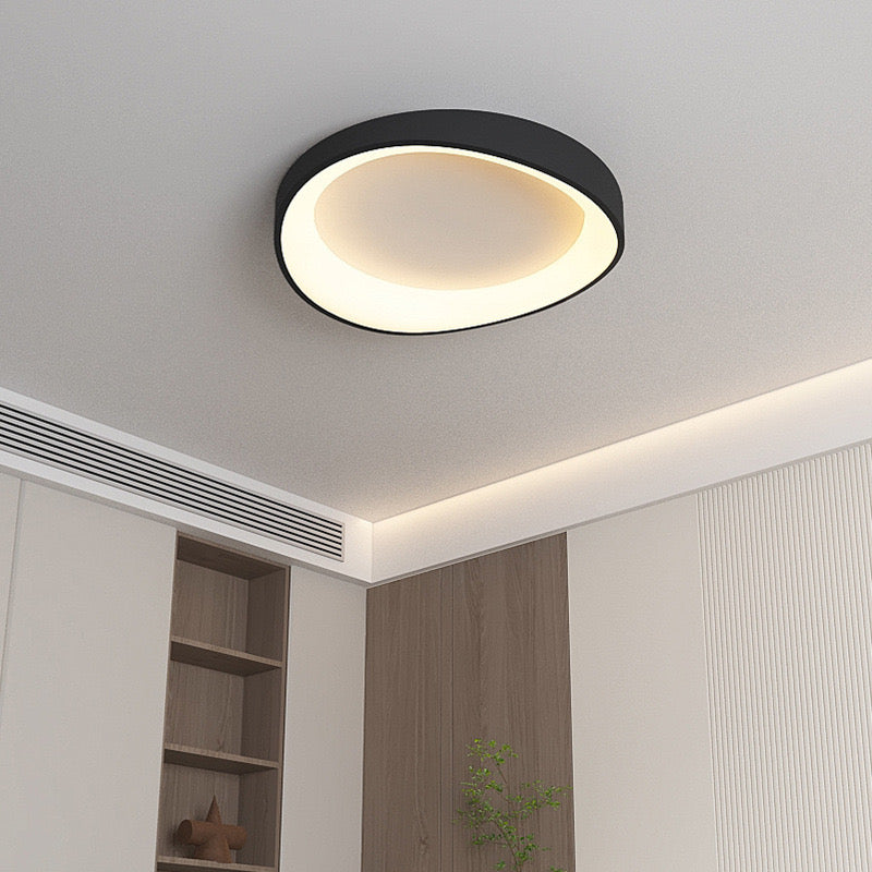 LED Ceiling Light with Remote Control, PL103/520BK, 30W, Diameter 49cm, Warm/Cold/Neutral Light, Black