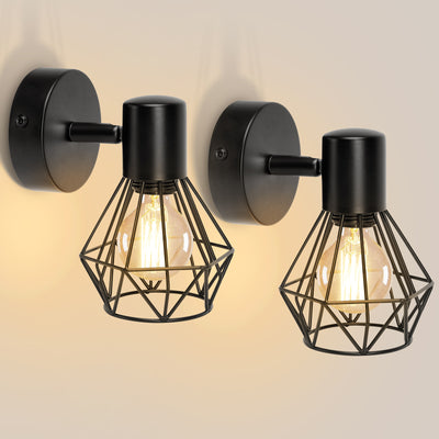 Chandelier with Lampshade, GRACIE, LC365/1BK, Diamond, 1XE14, Black, Metal