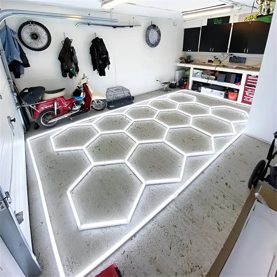Melisia LED hexagons 4840mm X 2430mm
