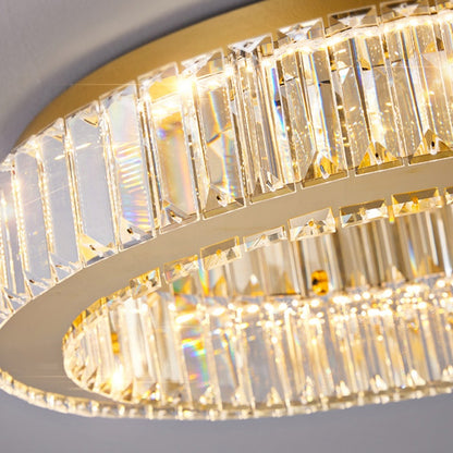 Crystal LED Chandelier with Remote Control Latifah 118W Silver