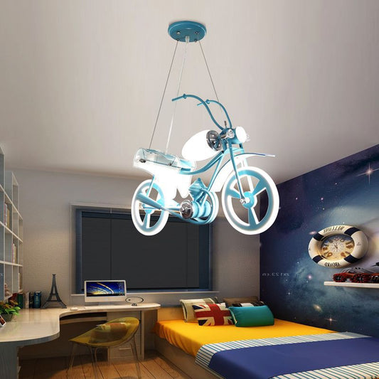 LED children's chandelier FIGHTER, Airplane type, 100W, Cool/Warm/Neutral light, Aeronautical gray
