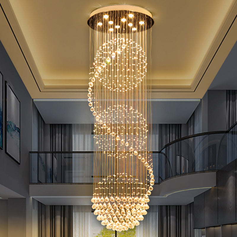 Crystal Chandelier LED 70W Bellini Gold 50cm