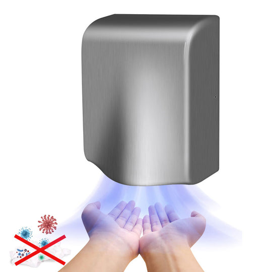 Hand Dryer with Sensor, 1200W, Stainless Steel, FL3009NX Default Title Alessandro Design