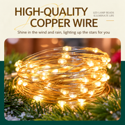 Linear Christmas Installation with Silver Wire and Remote Control, Warm Light, 20,000cm, 2000 LEDs, IP44