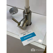 Faucet with Flexible Spout, SUS304 Stainless Steel, Satin and White, CF025WH