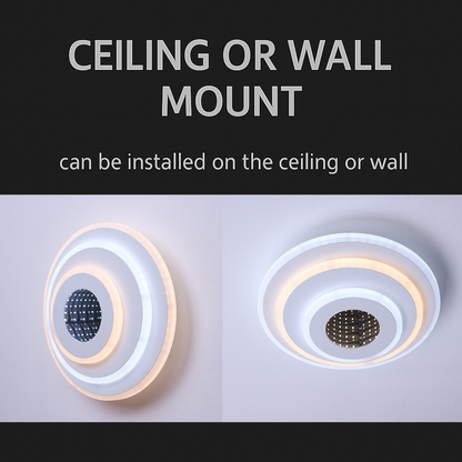 LED chandelier NEXA ROTUND 3D 38W, Cold/Warm/Neutral light, White