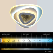 LED Chandelier NEXA Triangle 3D 36W, White, Cold/Warm/Neutral Light