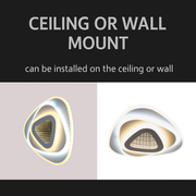 LED Chandelier NEXA Triangle 3D 36W, White, Cold/Warm/Neutral Light