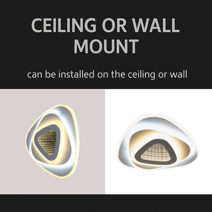 LED Chandelier NEXA Triangle 3D 36W, White, Cold/Warm/Neutral Light