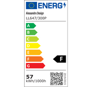 SQUARE 53W LED chandelier, 3 Squares, Cold/Warm/Neutral light, White