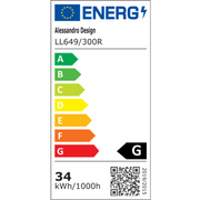 PERU LED Chandelier 36W, 2 Circles, Cold/Warm/Neutral light, Black