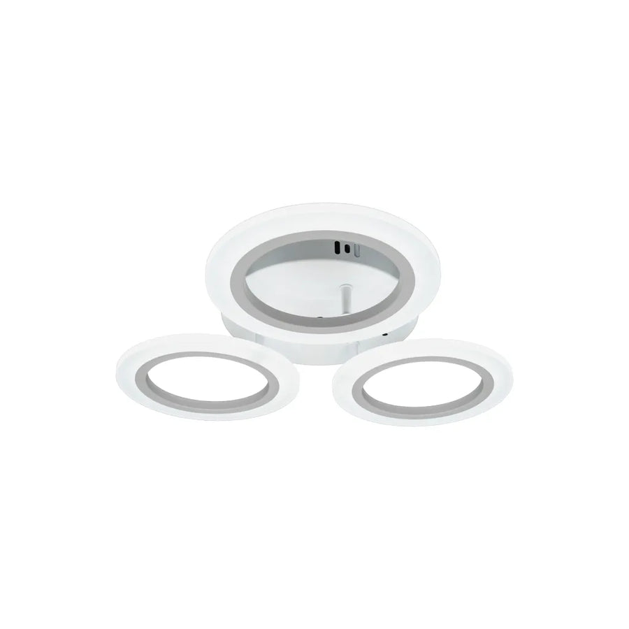 LED Chandelier CRINA, 24W, 3 Circles, Neutral Light, White