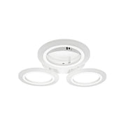 LED Chandelier CRINA, 24W, 3 Circles, Neutral Light, White