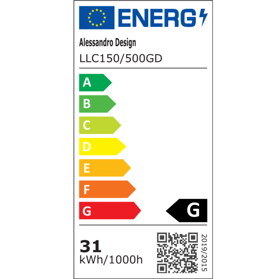 LED chandelier with remote control and crystal VERTUS 31W, 49cm, Circle, Cold/Warm/Neutral light, Dimmable, Gold