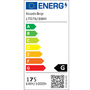 LED chandelier with remote control and crystal QUADRIS RGB 170W, 6 Squares, Cold/Warm/Neutral Light, Dimmable, White