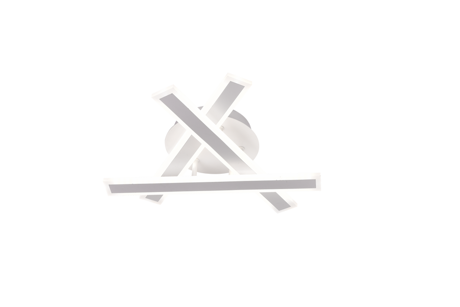 LED Chandelier with Remote Control LT755/3WH, 62.2W, 40*5.5*10, IP20, Cold/Warm/Neutral Light, Dimmable, White, Iron, Plexiglas