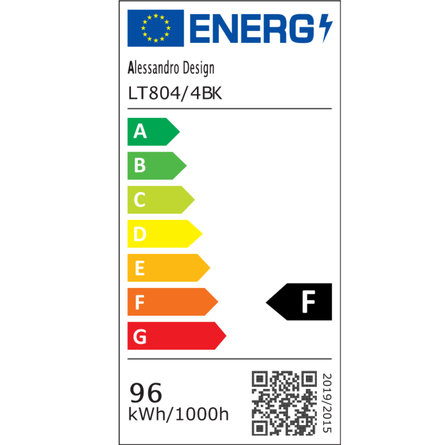 LED chandelier with remote control SUSAN 77W, 4 Squares, Cold/Warm/Neutral light, Dimmable, Black