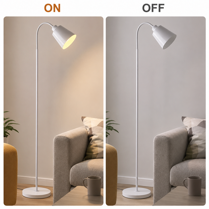 Lampadar ARKALYK, 1 x E27, Metal, Alb