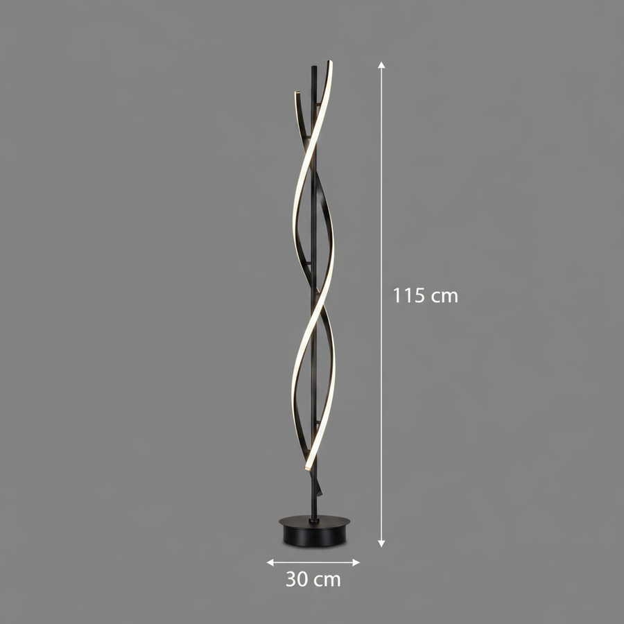 Upsilon LED lamp, 27W, 3000K/ 4000K/ 6000K, Metal and Acrylic, Black